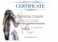 Сертификат врача Галиева С.Р.
